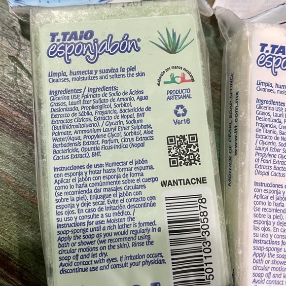 T. TAIO esponjabon set de 2 jabones - Picture 4 of 5